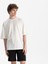 Erkek Beyaz Oversize Bisiklet Yaka Organik Pamuk T-Shirt 2