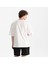 Erkek Beyaz Oversize Bisiklet Yaka Organik Pamuk T-Shirt 3