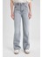 90's Wide Leg Yüksek Bel Geniş Paça Uzun Jean Pantolon B5008AX24SM 1