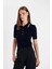 Regular Fit Polo Yaka Düğmeli Basic Düz Kısa Kollu Triko Kazak D3300AX24AU 5