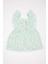 Kız Bebek Çiçekli Kısa Kollu Poplin Elbise C7244A524SM 4