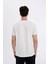 Slim Fit Dar Kesim Bisiklet Yaka Baskılı Kısa Kollu Tişört C5674AX24HS 5