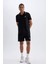 DeFactoFit Standart Fit Baskılı Kısa Kollu Sporcu Ağır Kumaş Polo Tişört C1749AX24SM 2