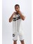 Fit Oversize Fit Gömlek Yaka Nakışlı Sporcu Ağır Kumaş Kısa Kollu Tişört C1836AX24SM 4