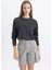 Coool Loose Fit Yıkamalı Soluk Efektli Uzun Kollu Tişört C4398AX24SP 4