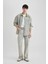 Flare Fit Bol Kalıp Normal Bel Geniş Paça Soluk Efektli Jean Pantolon B8326AX24SM 3