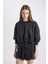 Coool Crop Kalın Kumaş Yıkamalı Soluk Efektli Sweatshirt C2119AX24SP 3