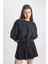 Coool Crop Kalın Kumaş Yıkamalı Soluk Efektli Sweatshirt C2119AX24SP 4