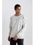 DeFactoFit Standart Fit Bisiklet Yaka Skuba Dalgıç Kumaş Sweatshirt C2311AX24SP 4