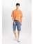 Comfort Regular Fit Rahat Kalıp Bisiklet Yaka Baskılı Kısa Kollu Tişört C2136AX24SM 2