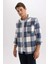 Regular Fit Oduncu Uzun Kollu Gömlek Y1702AZ23AU 4