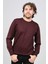 Erkek Yuvarlak Yaka Yün Kazak 6090005 Bordo 1
