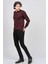 Erkek Yuvarlak Yaka Yün Kazak 6090005 Bordo 3