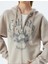 Oversize Fermuarlı Sweatshirt Kapüşonlu Cep Detaylı Baskılı 5