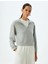 Polo Yaka Sweatshirt Yarım Fermuar Detaylı Basic 3