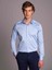 Mavi Düz Erkek Gömlek - Ekstra Slim Fit-DU1999011017A 1