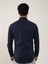 Lacivert Erkek Slim Fit Klasik Yaka Uzun Kol Gömlek 4