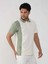 Yeşil Erkek Slim Fit Desenli Polo Yaka T-shirt 4