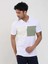 Beyaz Erkek Slim Fit Desenli Polo Yaka T-shirt 2