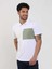 Beyaz Erkek Slim Fit Desenli Polo Yaka T-shirt 4