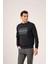 Lacivert Erkek Regular Fit Bisiklet Yaka Sweatshirt 2