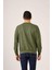 Haki Erkek Regular Fit Bisiklet Yaka Sweatshirt 3