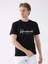 Siyah Erkek Regular Fit Baskılı Casual O Yaka T-shirt 3
