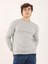 Gri Melanj Erkek Regular Fit Bisiklet Yaka Sweatshirt 2