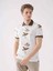 Kahverengi Erkek Slim Fit Çiçek Desenli Casual Polo Yaka T-shirt 3