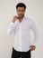 Beyaz Erkek Slim Fit Klasik Yaka Uzun Kol Gömlek 1