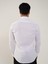 Beyaz Erkek Slim Fit Klasik Yaka Uzun Kol Gömlek 3