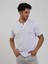 Beyaz Erkek Slim Fit Düz Düğmeli O Yaka Triko 1
