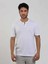 Beyaz Erkek Slim Fit Düz Düğmeli O Yaka Triko 2