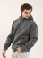 Antrasit Erkek Regular Fit Kapüşonlu Sweatshirt 2