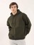 Haki Erkek Regular Fit Kapüşonlu Sweatshirt 2