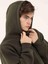 Haki Erkek Regular Fit Kapüşonlu Sweatshirt 3