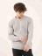 Gri Erkek Slim Fit O Yaka Triko - 97369 2