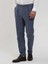 Indigo Erkek Slim Fit Çizgili Keten Pantolon - 104537 2
