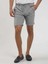 Gri Erkek Slim Fit Çizgili Casual Short - 104668 2