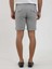 Gri Erkek Slim Fit Çizgili Casual Short - 104668 4