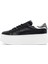 Kadın Siyah Bağcıklı Kalın Tabanlı Deri Sneaker 24Wfd371014 2