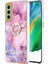 Samsung Galaxy S21 Fe 5g Için Kılıf 360 &deg; Dönebilir Halka Tampon Mermer Tpu (Yurt Dışından) 1