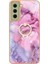 Samsung Galaxy S21 Fe 5g Için Kılıf 360 &deg; Dönebilir Halka Tampon Mermer Tpu (Yurt Dışından) 2