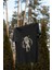 Mikrofon ve Yıldız Tasarım Baskılı Oversize Unisex Siyah T-Shirt 1