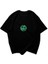 Smile Tasarım Baskılı Oversize Unisex Siyah T-Shirt 4