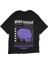 Brain Damage Yazılı Beyin Tasarım Baskılı Oversize Unisex Siyah T-Shirt 5
