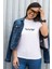 Be Yourself Yazılı Göz Kırpma Emojisi Tasarım Baskılı Oversize Unisex Beyaz T-Shirt 2