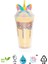 Çift Duvarlı Tumbler Pipetli Ice Cream Unicorn Pipetli Milkshake Bardağı 450 ml 2
