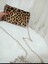 Boncuk Zımbalı Leopar Desenli Mini Çanta 5
