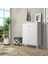 Sakura Artemis 2 Kapaklı Raflı Ayakkabılık-Wood Beyaz-Minifiks Bağlantılı 1
